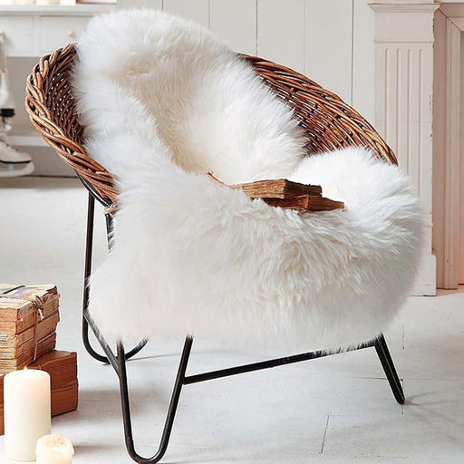 Soft Artificial Sheepskin Chair Cover - LuxVerve