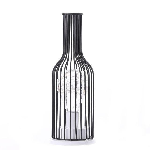 Retro Iron Art Minimalist Hollow Table Lamps - LuxVerve