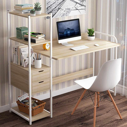 Large Wood Computer Desk - LuxVerve