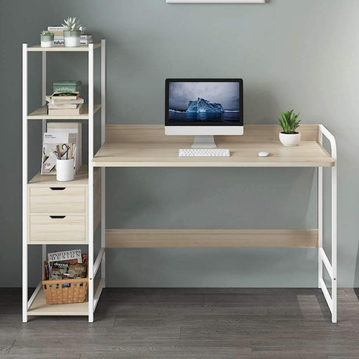 Large Wood Computer Desk - LuxVerve