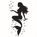 Fashion Mermaid Design Wall Sticker - LuxVerve