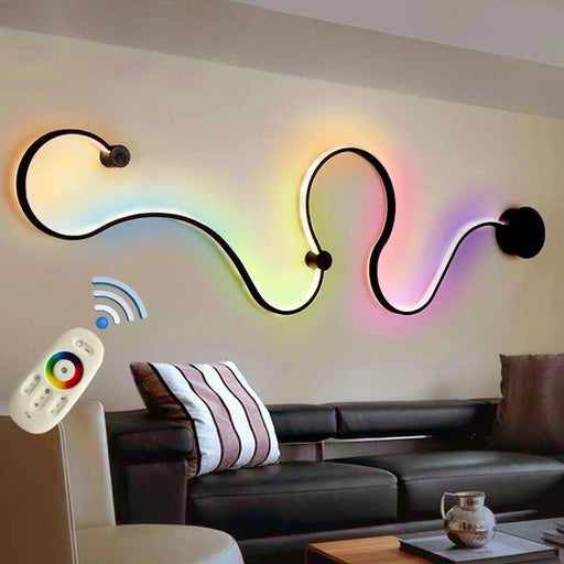 Modern Remote RGB LED Wall Lamp - LuxVerve