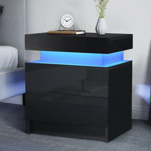 Multifunction RGB LED Nightstands Cabinet - LuxVerve