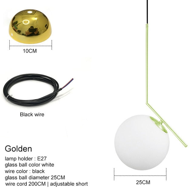Modern Glass Ball Pendant Lights