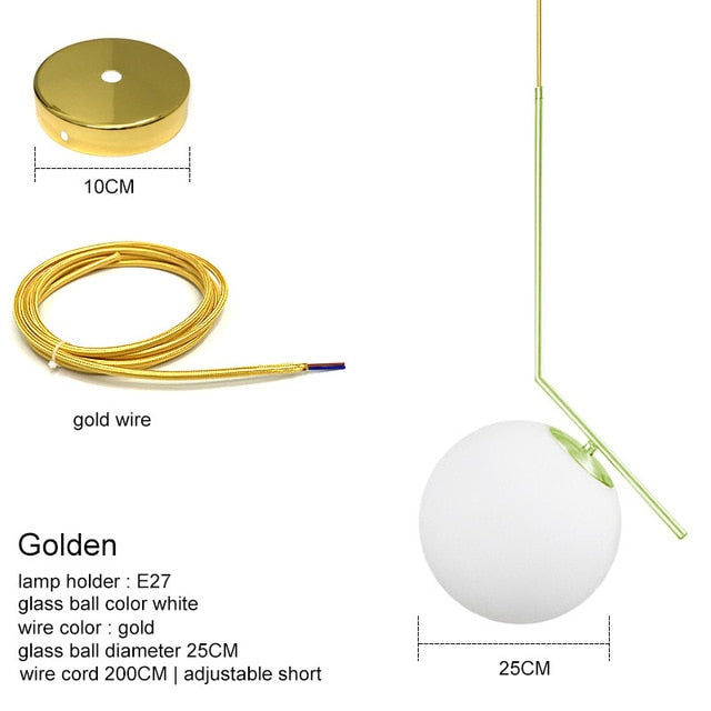 Modern Glass Ball Pendant Lights